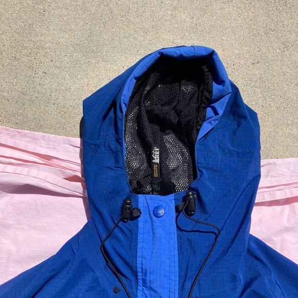 REI Winter Jacket Gore-Tex Womens Blue Black Rain Jacket Ventilation M - Picture 8 of 14